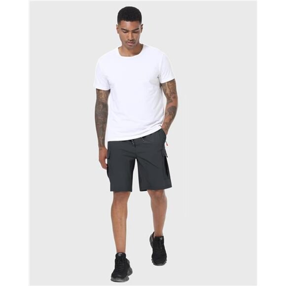 Men's‎ Quick Dry Cargo Shorts, Lightweight Stretch Hiking Shorts with 5 Pockets - Picture 3 of 7
